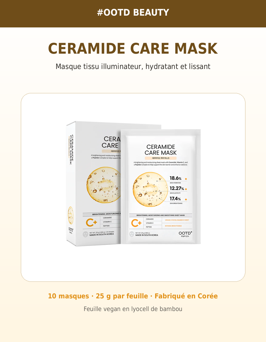 Ceramide Care Mask 10pcs