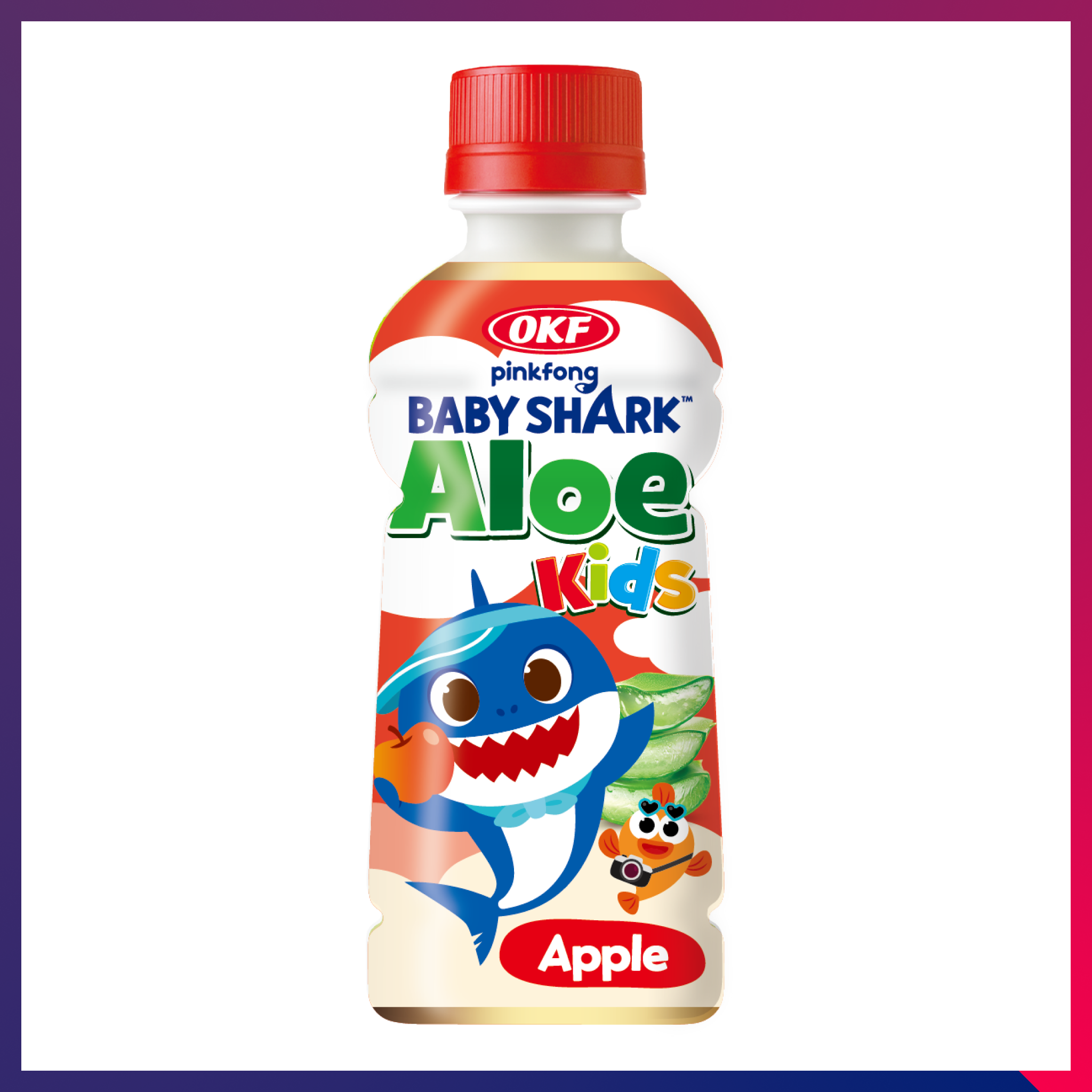 Babyshark Aloe Kids Apple 240ML*24