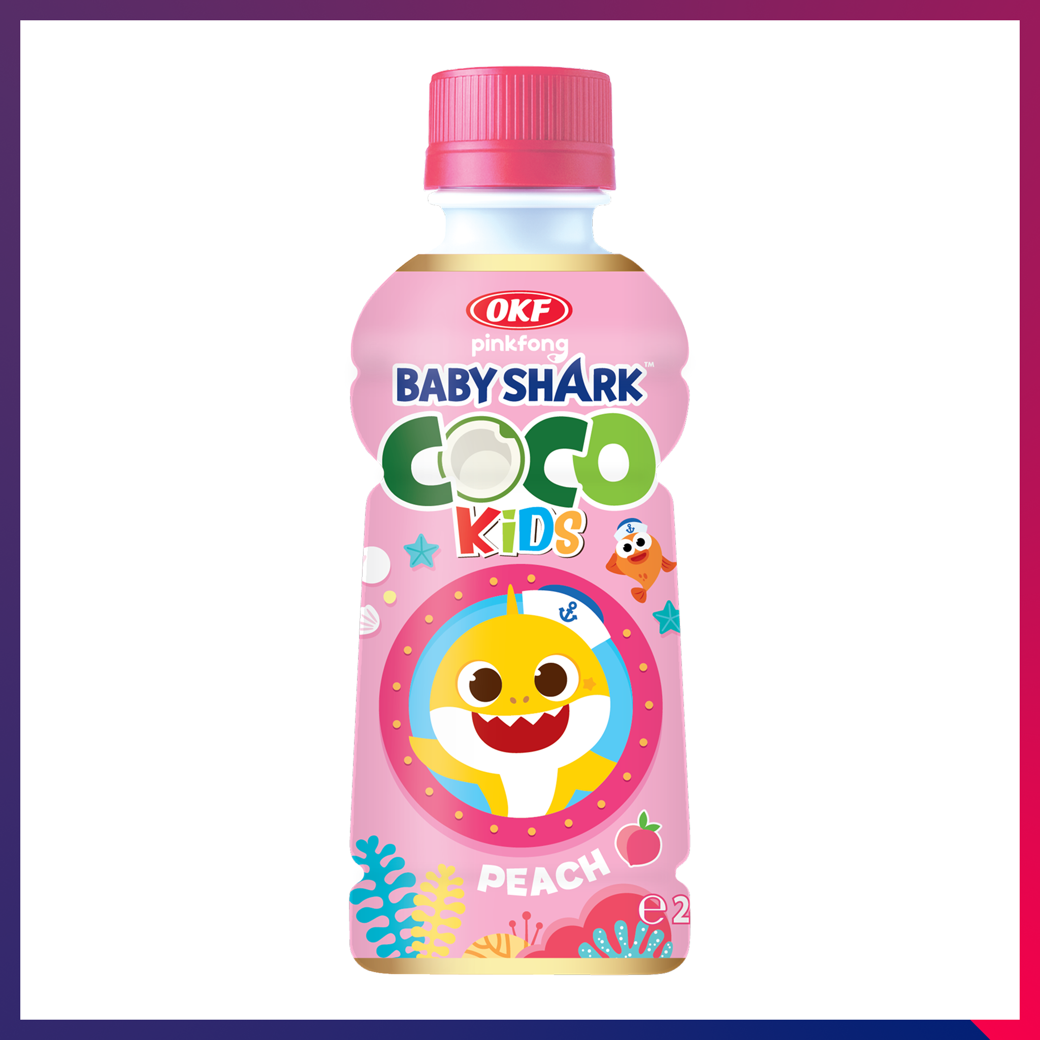 Babyshark Coco Kids Peach 240ML*24