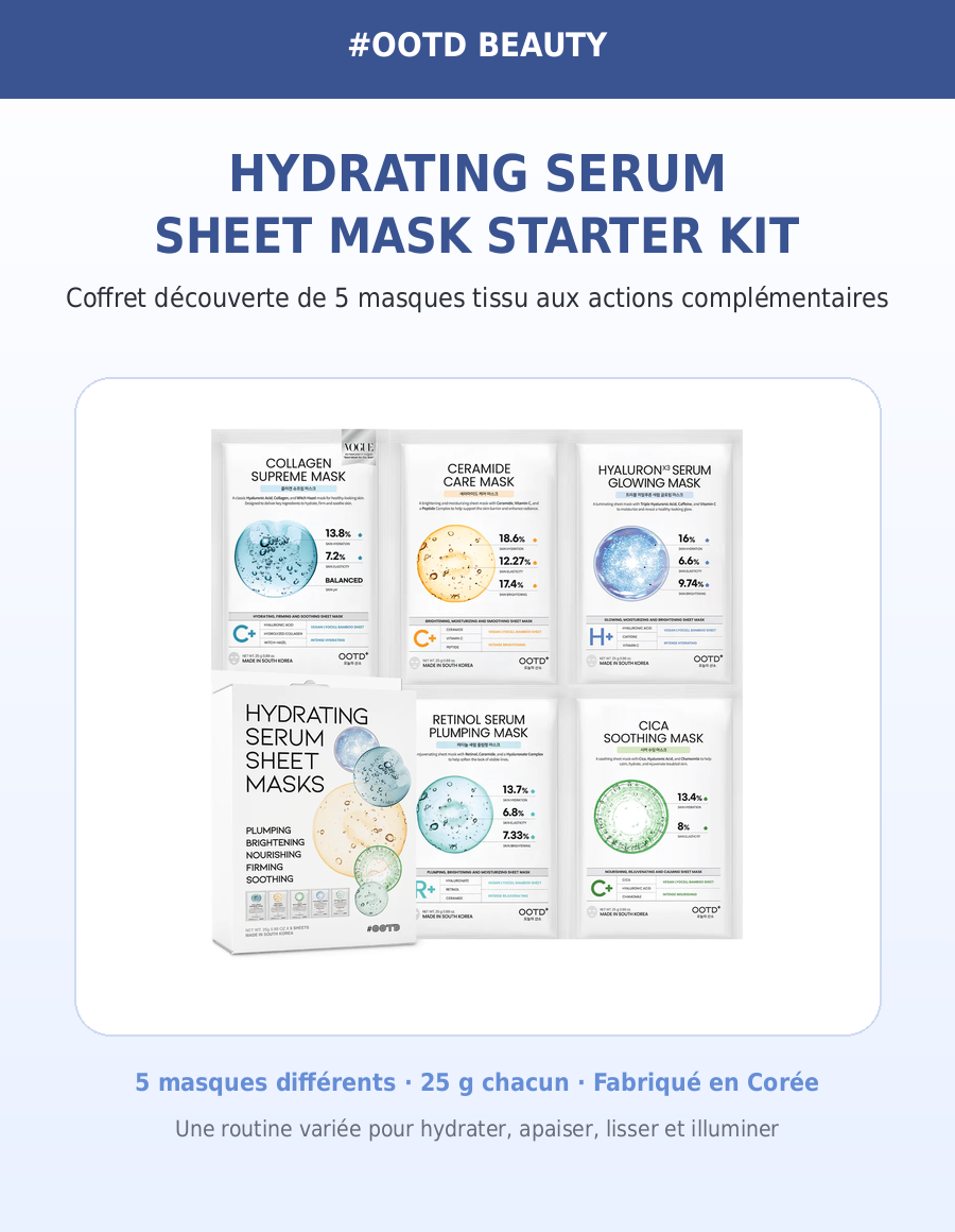Hydrating Serum Set Mask 5pcs