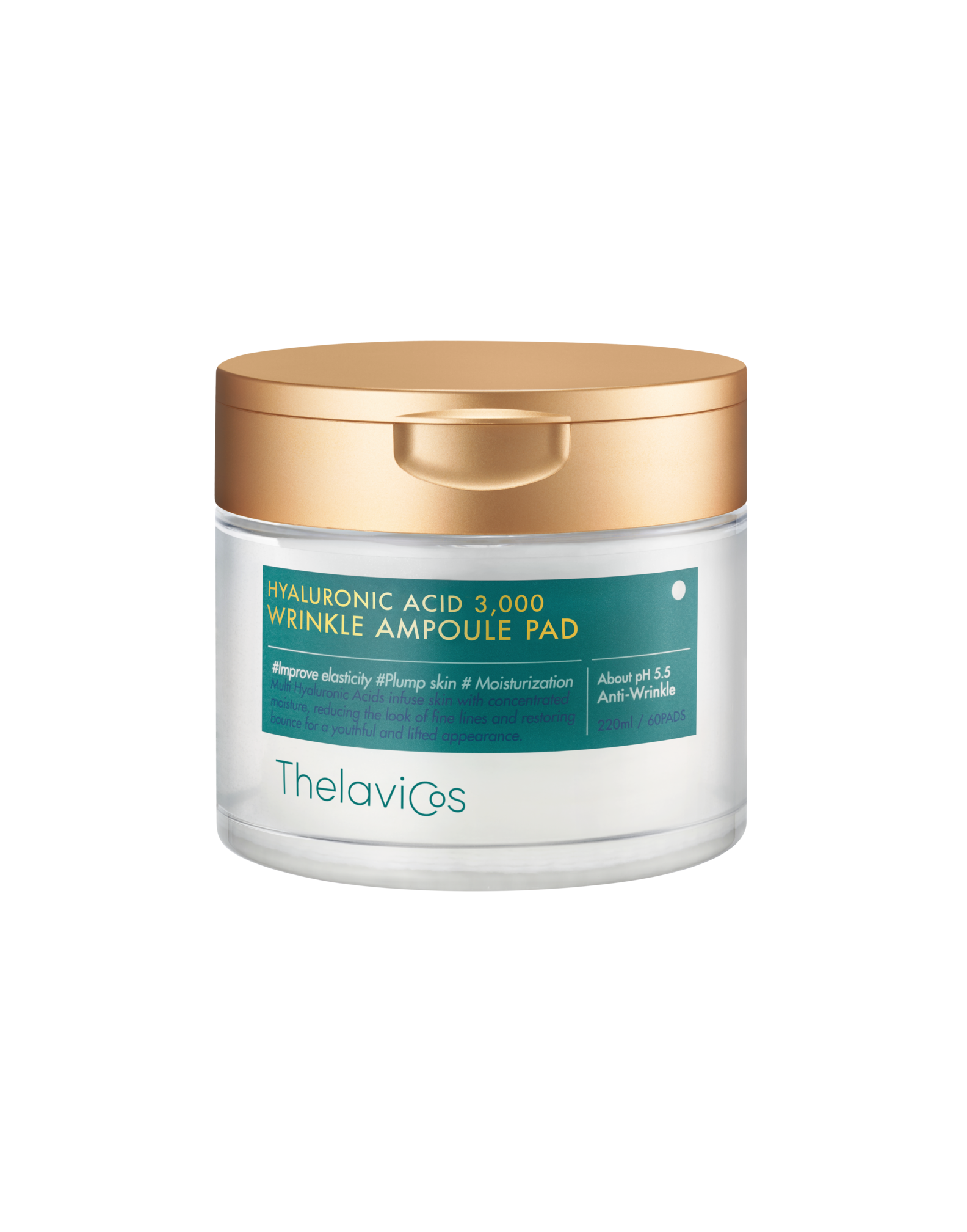Thelavicos Hyaluronic Acid 3,000 Wrinkle Ampoule Pad 60pcs