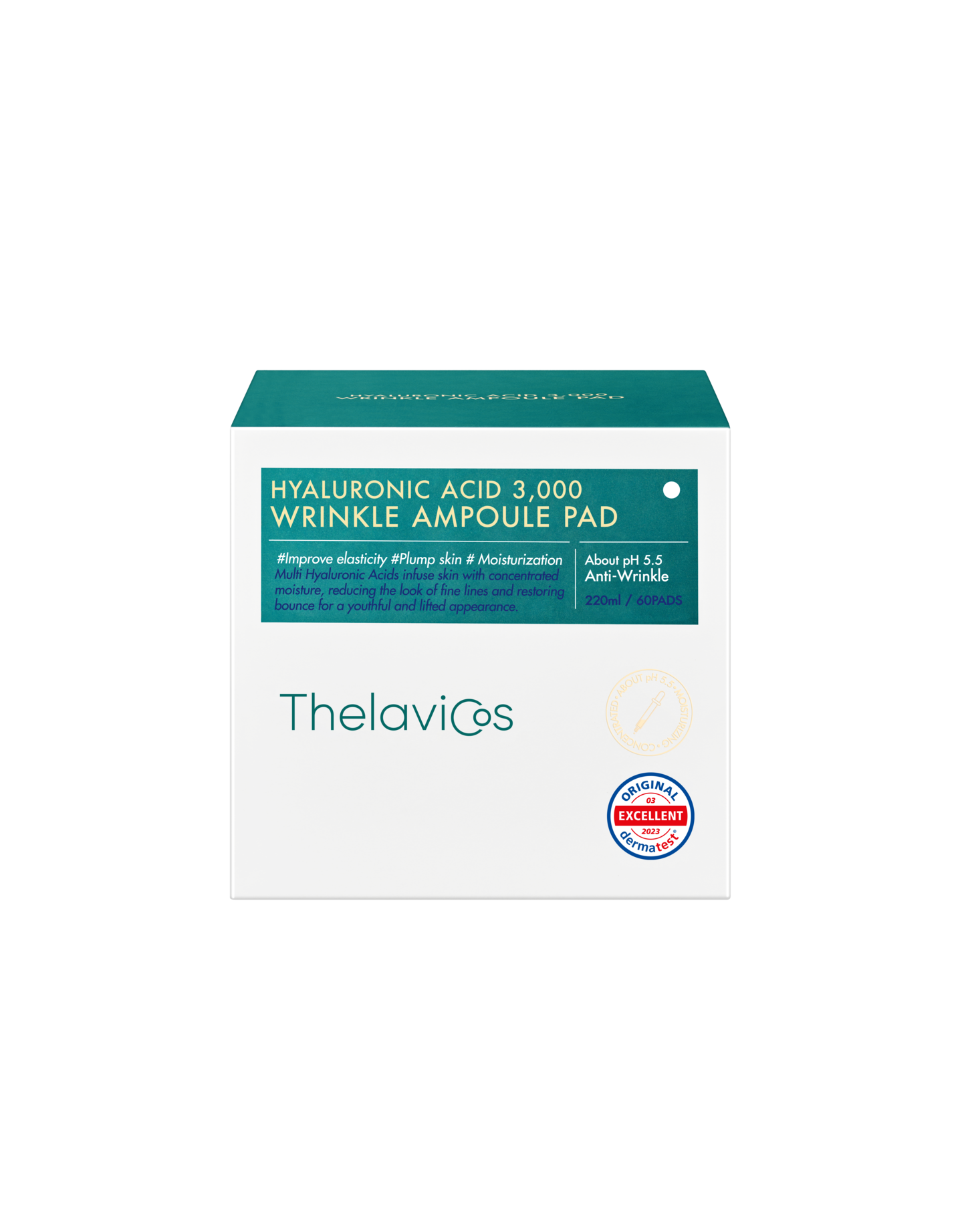 Thelavicos Hyaluronic Acid 3,000 Wrinkle Ampoule Pad 60pcs