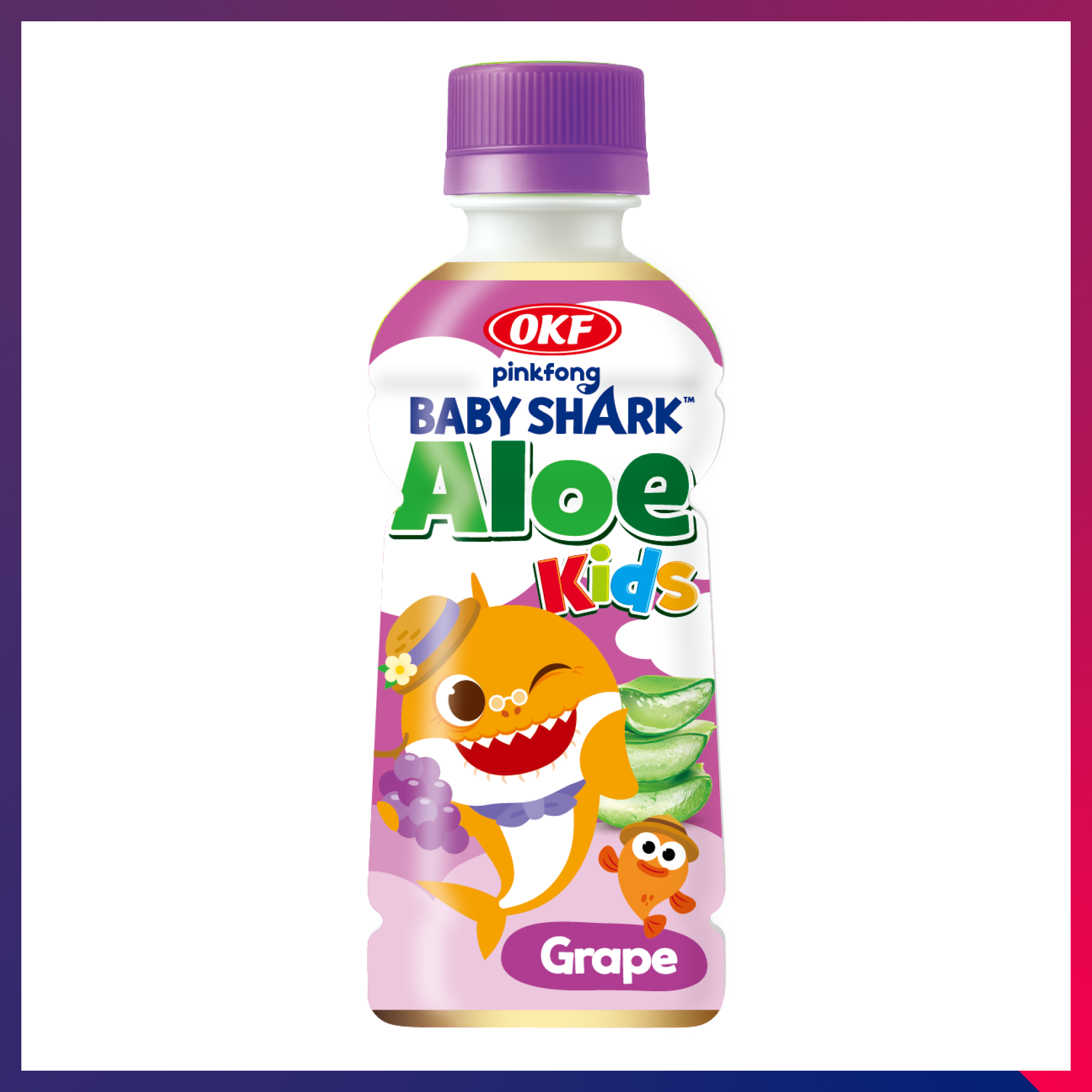 Babyshark Aloe Kids Grape 240ML*24